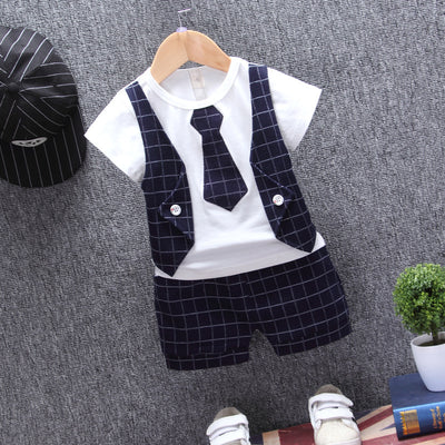Conjunto Formal para Niño: Camiseta + Chaleco Gentleman de Algodón - Image 6