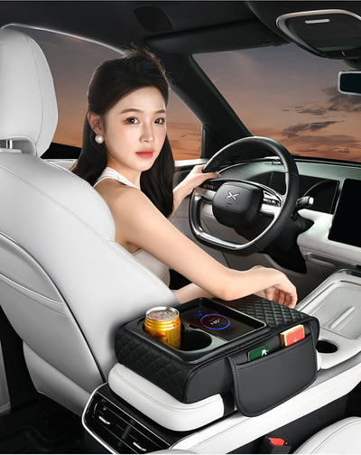 Caja Organizadora para Auto con Carga Inalámbrica Rápida y Soporte para Bebidas - Image 26