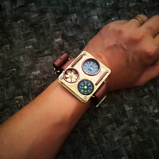 Reloj Estilo Gótico Turbo con Caja de Cobre - Image 8