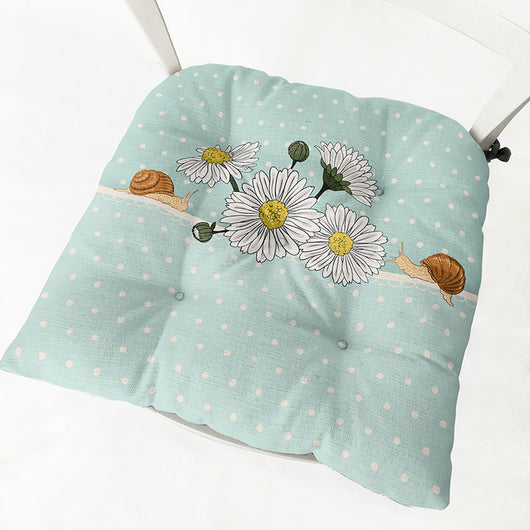 Cojín Grueso de Algodón y Lino para Silla Daisy - Image 30