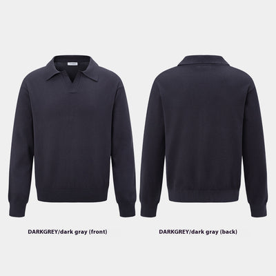Polo Boutique de Manga Larga con Solapa para Hombre y Mujer - Otoño e Invierno - Image 23