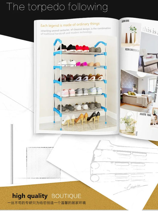 Organizador de Zapatos de Lona - Zapatero de Pie - Image 14