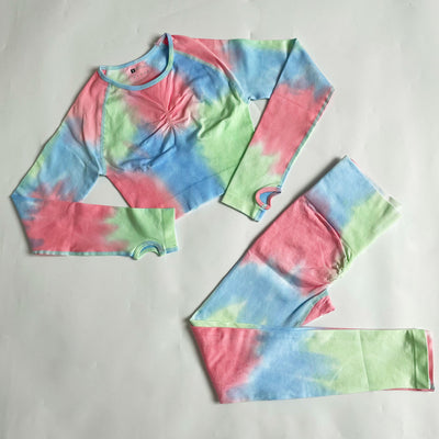 Conjunto Deportivo Tie-dye sin Costuras de Secado Rápido - Image 6