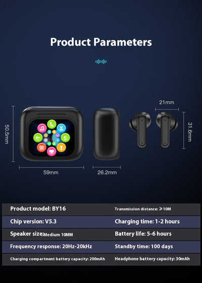 Auriculares Bluetooth In-Ear con Pantalla a Color y Cancelación de Ruido - Image 23