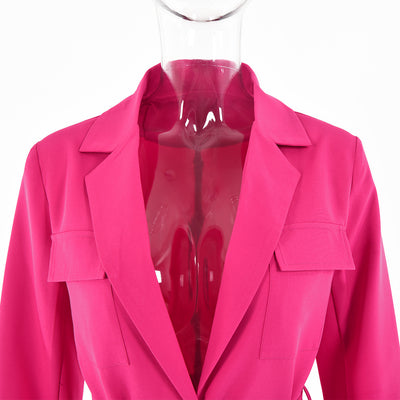 Vestido Oversized de Manga Larga con Solapa para Mujer - Image 16