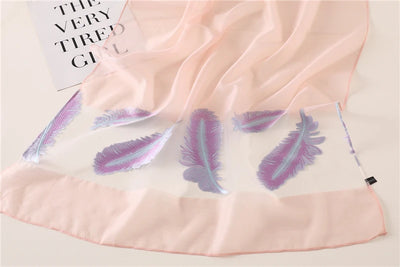 Pañuelo de Seda con Bordado Hueco para Mujer - Estola Ligera Primavera Verano - Image 17