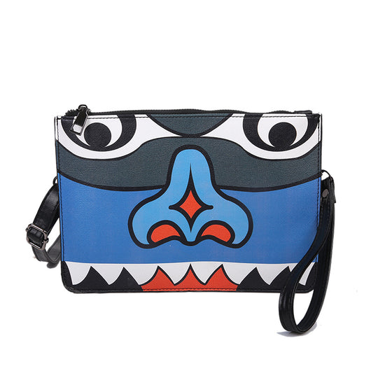 Bolso Clutch Envelope con Diseño Graffiti y Correa Diagonal - Image 5