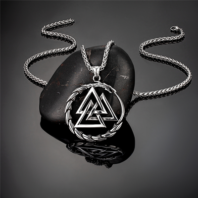 Collar Acero Inoxidable Vikingo Dragón Nórdico para Hombre - Image 17
