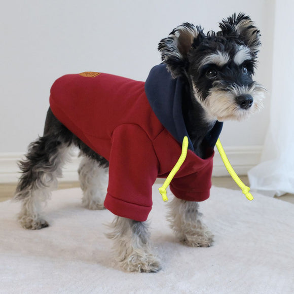 Sudadera con Capucha para Mascotas - Diseño Bicolor Moderno