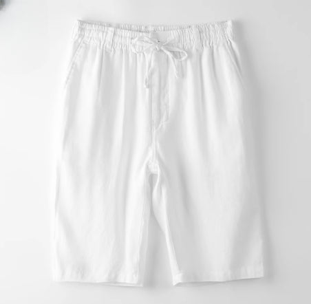 Shorts de Lino Casuales Holgados para Playa Hombre - Image 11