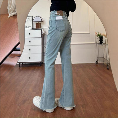Jeans Plus Size para Mujer con Detalles de Corte y Borlas - Image 4