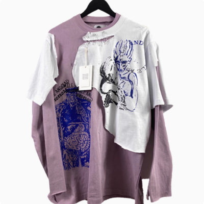 Conjunto Artístico de Dos Piezas con Mangas Largas Efecto Desgastado - Image 11