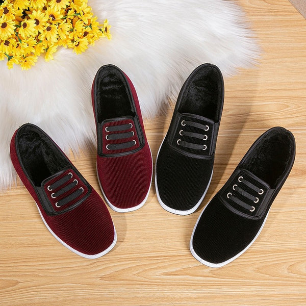 Botas Altas de Tela para Hombre con Plantillas de Lana Acolchada