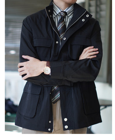 Chaqueta Cortavientos Suelta para Hombre - Primavera y Otoño - Image 3