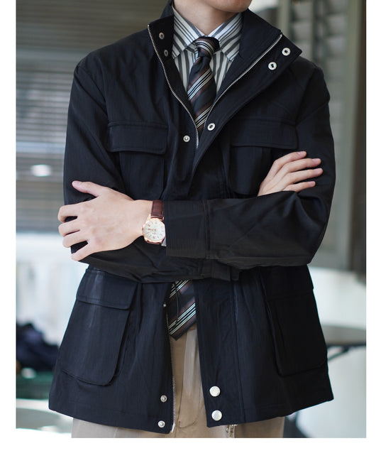 Chaqueta Cortavientos Suelta para Hombre - Primavera y Otoño - Image 3