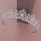 Diadema Corona Princesa con Cristales de Circón para Cumpleaños
