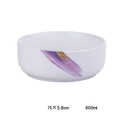 Plato Hondo Cerámica Nórdica Minimalista para Comida Occidental - Image 8