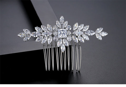 Peineta de Plata S925 con Moissanita - Accesorio Nupcial de Lujo - Image 3