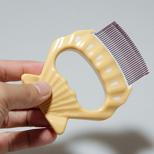 Peine Deslanador para Perros y Gatos - Cepillo Masajeador de Forma Concha para Eliminar Pelo Suelto - Image 7