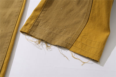 Overol Jeans Ancho con Costuras Sueltas Estilo Casual - Image 5