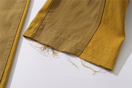 Overol Jeans Ancho con Costuras Sueltas Estilo Casual - Image 5