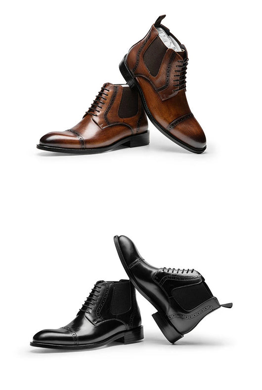 Botas Martin para Hombre Cuero Retro Otoño Invierno - Image 18