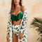 Bikini Deportivo Tres Piezas con Malla Cruzada