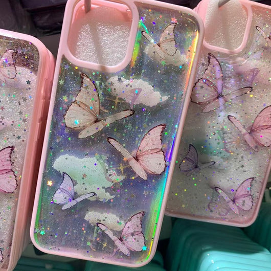 Funda Protectora con Mariposa de Epoxy y Brillo Hipoalergénica - Image 14