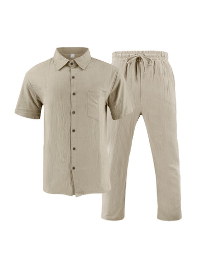 Conjunto de Playa: Polo Casual con Botones y Shorts Cómodos - Image 19
