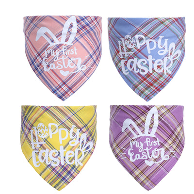 Toalla Triangular para Mascotas Conejo de Pascua Capa Única - Image 16