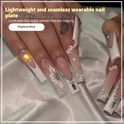 Uñas Postizas Largas Estilo Europeo y Americano - Set de 24 Piezas - Image 2