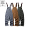 Pantalón de Trabajo Tipo Peto Canvas a Rayas para Leñador y Ferrocarril