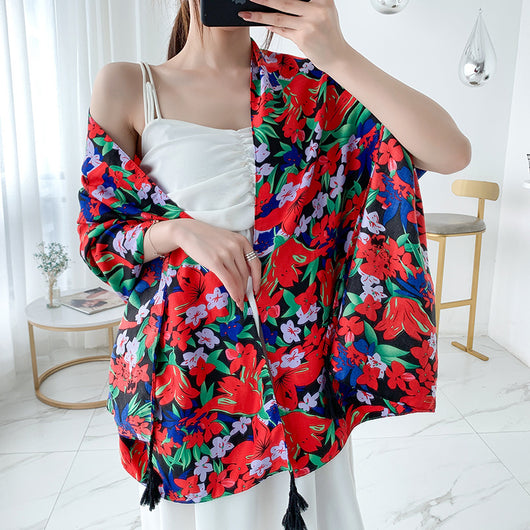 Bufanda Étnica Larga Estilo Coreano para Verano y Otoño - Image 26