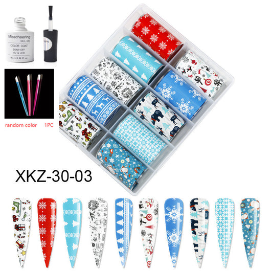 Set de 12 Láminas Decorativas para Uñas - Transferencias Nail Art - Image 83