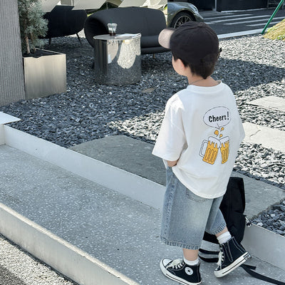 Playera Deportiva Suelta para Niños - Cuello Redondo Verano - Image 4