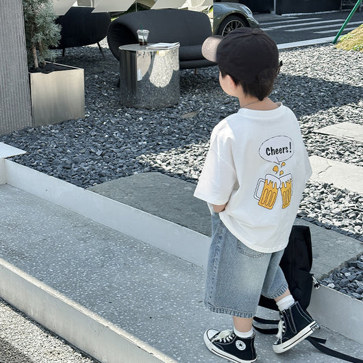Playera Deportiva Suelta para Niños - Cuello Redondo Verano - Image 4