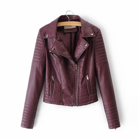 Chaqueta de Cuero Motociclista Ajustada Estilo Europeo - Image 7