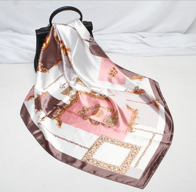 Pañuelo de Seda Estampado Cuadrado