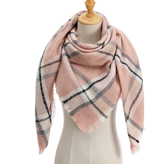 Bufanda Larga con Triángulos para Mujer - Chal Otoño Invierno - Image 57
