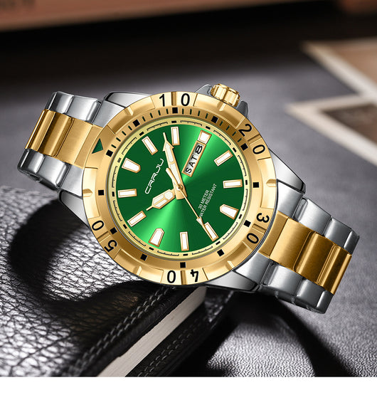 Reloj de Negocios para Hombre con Esfera Grande, Resistente al Agua y Doble Calendario - Image 24