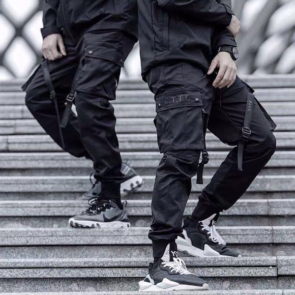 Pantalones Casuales con Múltiples Bolsillos y Cordón Ajustable