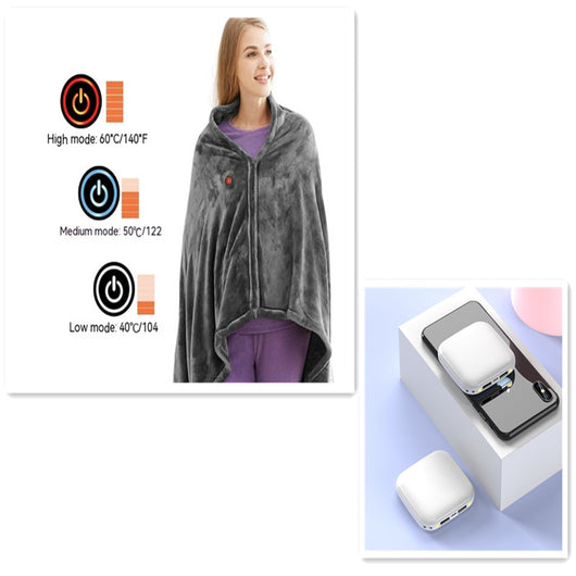 Manta Térmica USB con Calor Ajustable - Chal Calefactor Portátil - Image 6