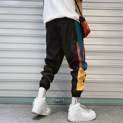 Pantalones deportivos hombre estilo coreano sueltos Harlan con puños ajustables - Image 7