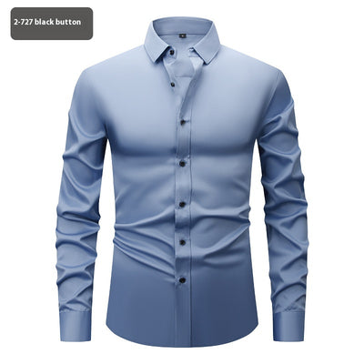 Camisa Elástica Cuatro Direcciones para Hombre - Manga Larga - Image 18