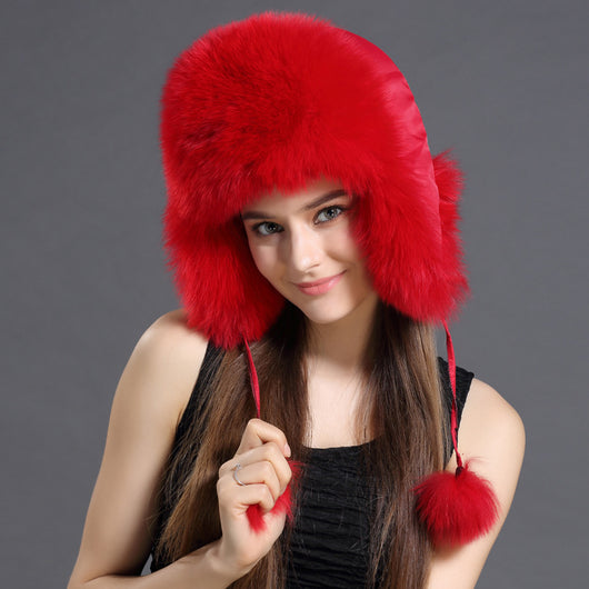 Gorro Lei Feng Coreano con Pelaje de Zorro para Otoño e Invierno - Image 13