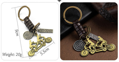 Llavero de Cuero Tejido a Mano - Estilo Vintage Artesanal - Image 31