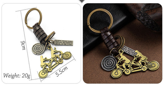 Llavero de Cuero Tejido a Mano - Estilo Vintage Artesanal - Image 31