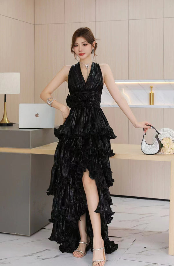 Vestido Elegante con Volantes Dovetail para Mujer - Image 14