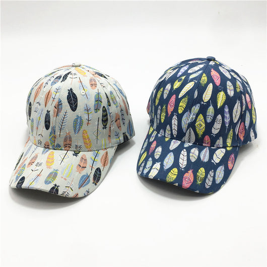 Gorra de Béisbol Estampado Hojas para Mujer - Image 2
