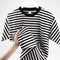Men's Striped Short Sleeve Relaxed Fit Versatile T-Shirt